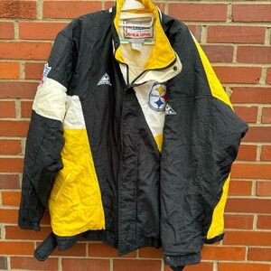 Pittsburgh Steelers NFL Authentic Pro Line Apex One 1980s Full Zip Coat Korea XL